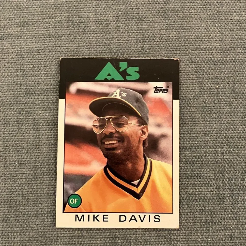 1986 Topps Oakland A's Baseball Card Trading Card